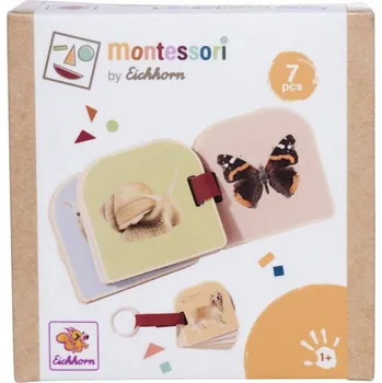 Dřevěná hračka EICHHORN DŘEVO Montessori moje první baby knížka zvířátka | 528203