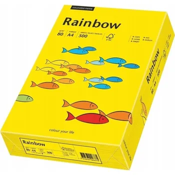 Papír pro tiskárny Papír do tiskárny A4 80g Rainbow tmavě žlutý 18