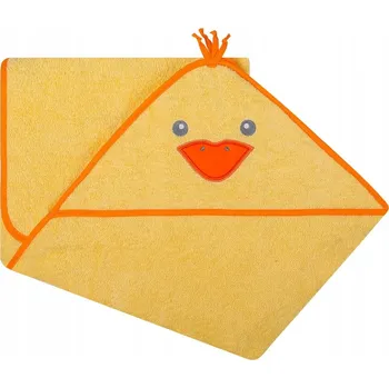UVIE Plážová osuška s kapucí Kachna 120x100 cm žlutá