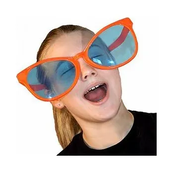 Karnevalový doplněk Brýle - gigant - oranžová