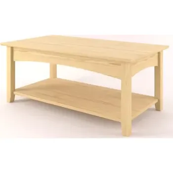 Konferenční stolek Interier-Stejskal | Konferenční stolek Castello masiv borovice S50 - Castello dekory Bílá lak