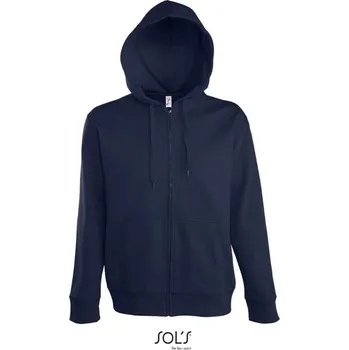 Pánská mikina SOL´S SEVEN / Pánská mikina s podšitou kapucí - french navy XL
