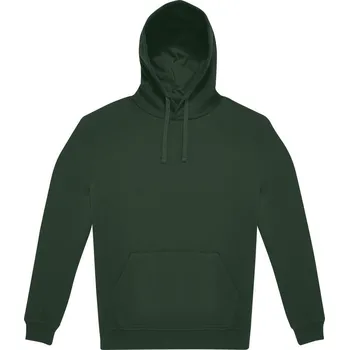 Pánské oblečení B&C Pánská, unisex mikina s kapucí Hoodie Barva: Zelená lesní, Velikost: XS