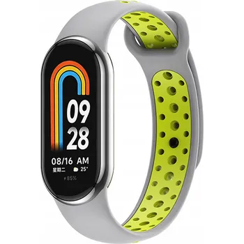 Řemínek na hodinky ŘEMÍNEK ŘEMÍNEK PRO XIAOMI MI SMART BAND 8 / 9 - ŠEDO-ZELENÝ