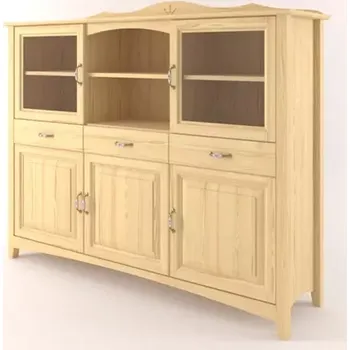 Příborník a kredenc Interier-Stejskal | Kredenc Castello masiv borovice S11 - Castello dekory Borovice bezbarvy lak