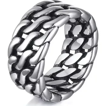 Prsten Prsten z chirurgické oceli Nekonečný řetěz - Velikost prstenu 54 (US 7)