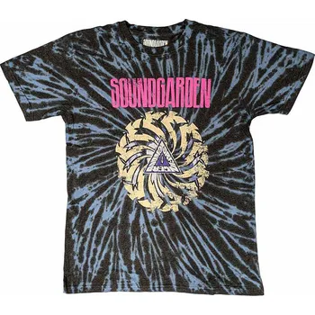 Pánská móda Soundgarden tričko, Badmotorfinger Dip Dye Wash Blue, pánské M