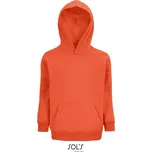 SOL´S STELLAR / Dětská bio raglánová mikina s kapucí - burnt orange 96-104