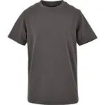 BUILD YOUR BRAND BY 116 / Dětské tričko z těžké bavlny - dark shadow 134-110 134-140