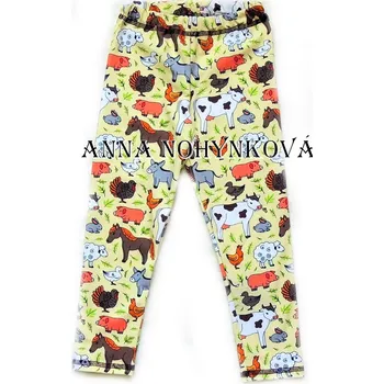 Dívčí legíny Legíny domácí zvířata vel.86 (poslední kus)