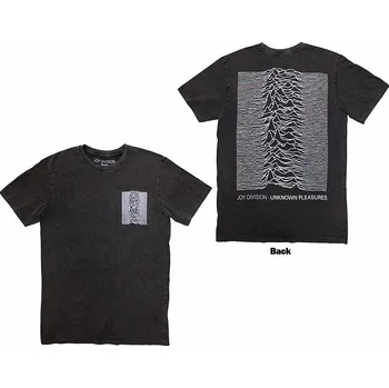 Pánská móda Joy Division tričko, Pulsar Pocket Wave Stone Wash Charcoal Grey, pánské L