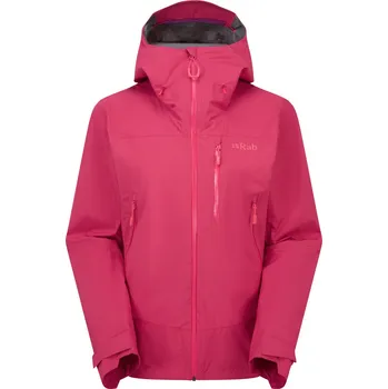 Dámská větrovka Dámská nepromokavá bunda Rab Downpour Mountain Barva: Watermelon, Velikost: XL