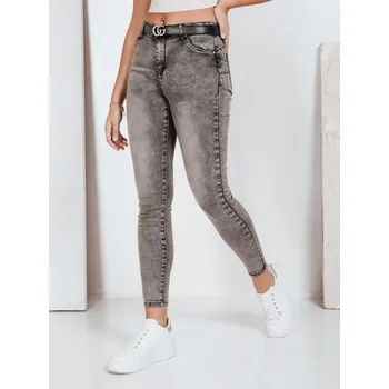 Dámské džíny Dámské džínové kalhoty JORNIX skinny Dstreet UY2192 Barva: Šedá - tmavě, Velikost: 27