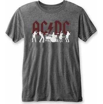 Pánské tričko AC/DC tričko, Silhouettes Burnout Grey, pánské M