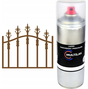 Barva ve spreji Profesionální lesklý sprej na rez RAL 8011 pro ocel, kov a plech