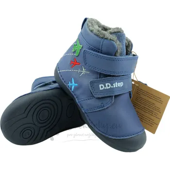 Dívčí zimní obuv Dětské zimní boty D.D.Step W015-52347A Bermuda blue - vel. 21