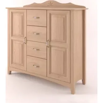 Komoda Interier-Stejskal | Komoda Castello masiv dub D21 - Castello dekory Dub bezbarvý lak