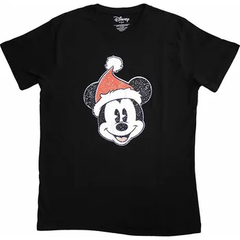 Pánské tričko Mickey Mouse tričko, Santa Hat Black, pánské XXL