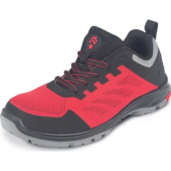 Pracovní obuv PANDA ENERGY S1PS LG SR / Bezpečnostní polobotka S1PS - černá/červená 44