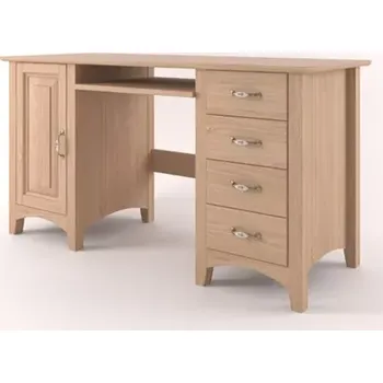 Jednací stůl Interier-Stejskal | Kancelářský stůl Castello masiv dub D32 - Castello dekory Světle šedá