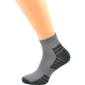 Dámské ponožky Gapo Dámské kotníkové ponožky Pruh 1. Velikost: 7-8 (EU 41-42), 2. Barva: středně šedá/tmavě šedá