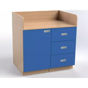 přebalovací pult a komoda Přebalovací pult se zásuvkami a dveřmi