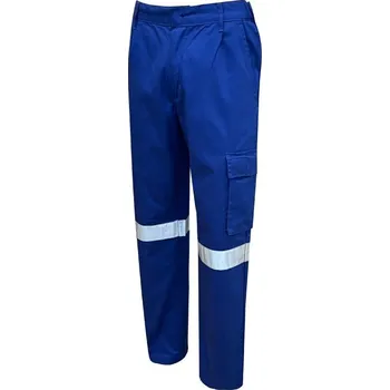 Pracovní zástěra KALHOTY pas REF bavlna+PES F 1602 c)2/1601 c)2 DĚLNÍK,TECHNIK modrá 62/182