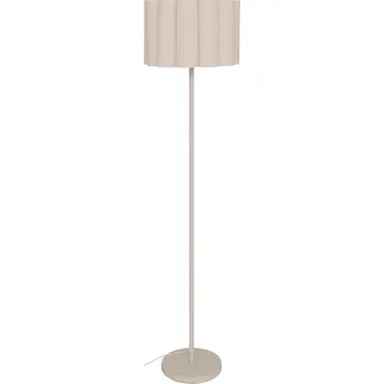 Stojací lampa Stojací lampa 150 cm s textilním stínidlem Ø 37 cm béžová retro styl