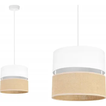 ZÁVĚSNÁ LAMPA LUSTR STROPNÍ STÍNIDLO 20 CM BÍLÁ