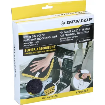 Utěrka 10 ks mikrovláknových utěrek na plast kokpitu DUNLOP