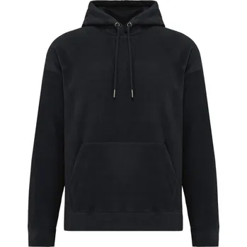 Pánská mikina KARIBAN Pánská oversize mikrofleecová mikina s kapucí K949 Barva: Černá, Velikost: L