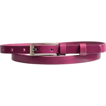 Opasek Penny Belts Dámský kožený úzký pásek 15-1-53 fuxiový 90 cm