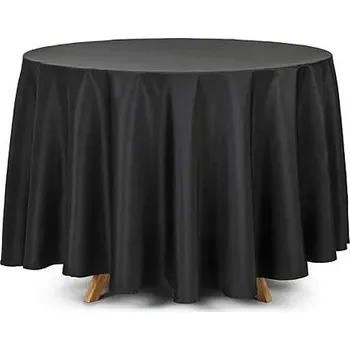 ubrus PartyDeco Ubrus černý kulatý 230 cm