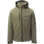 PAYPER CREEK PAD S00330-0489 / Zateplená softshellová bunda s odnímatelnou kapucí - military green/green XXS