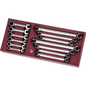Ruční nářadí KRAFTWERKTOOLS Sada klíčů otevřených, ráčnových 13ks COMPLETO