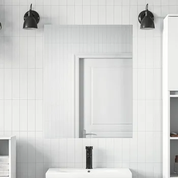 Okenní dekorace Zrcadlová fólie 2 pcs Stříbrná PET