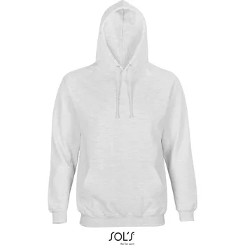 Pánská mikina SOL´S CONDOR / Unisex mikina s kapucí - grey melange S