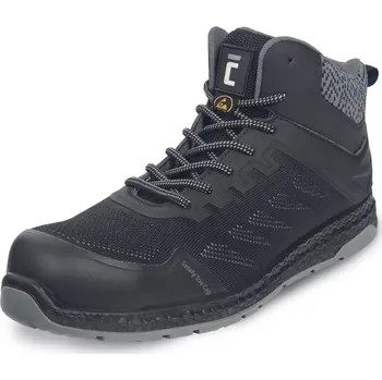 Pracovní obuv CERVA DUVAAG ESD S1PS SR / Bezpečnostní kotníková obuv S1PS ESD - černá 43