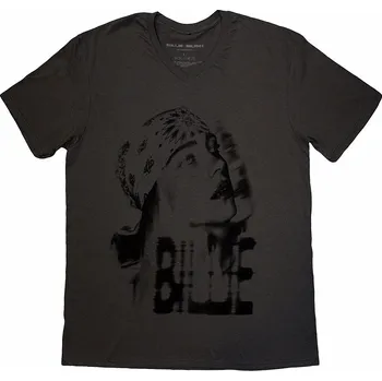 Pánská móda Billie Eilish tričko, Tonal Bandana Photo Charcoal Grey, pánské M