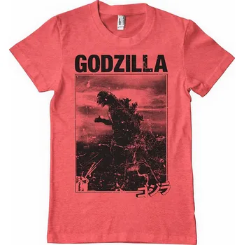 Pánské tričko Godzilla tričko, Godzilla Vintage Red Heather, pánské XL