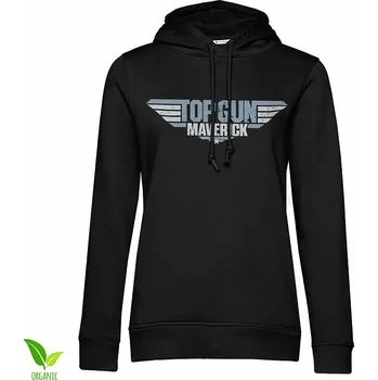 Dámská mikina Top Gun mikina, Maverick Distressed Logo Girly Black, dámská XL