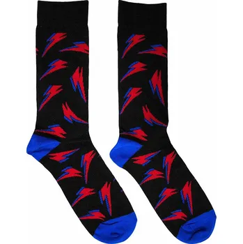 Pánské ponožky David Bowie ponožky, Flash Pattern Black, unisex - velikost 6 až 11 (39 - 45)