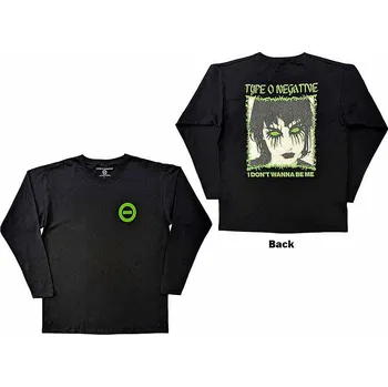 Pánská móda Type O Negative tričko dlouhý rukáv, I Don't Wanna Be Me BP Black, pánské S