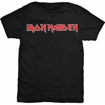 Pánská móda Iron Maiden tričko, Logo Black, pánské XL