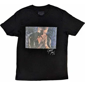 Pánská móda George Michael tričko, Film Still Black, pánské L