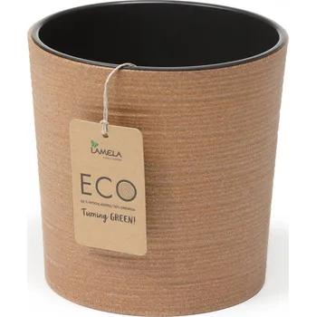 Květináč Lamela LAMELA, květináč MALWA ECO Dluto-vroubek 300 mm, natur