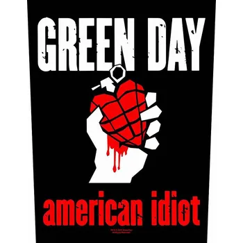 Nášivka Green Day nášivka na záda CO+PES 30x27x36 cm, American Idiot