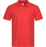 STEDMAN POLO / Pánská polokošile s krátkým rukávem - scarlet red XXXL