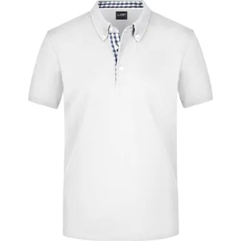 Pánská košile DAIBER JN 964 / Pánská polokošile button-down - white/navy/white XXL