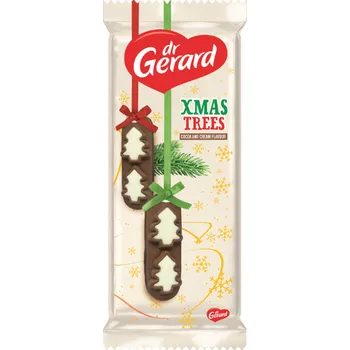 Čokoláda GERARD Christmas stromky cocoa and cream 170g
